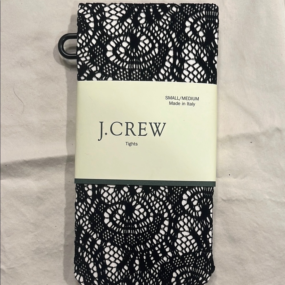 J.Crew Black and White Lace Tights